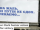 A banner reading, ‘Regrettably, Putin did not die today. We are waiting …’ hangs in the City Garden of Odesa, Ukraine, on April 1, 2023. Viacheslav Onyshchenko/Global Images Ukraine via Getty Images News